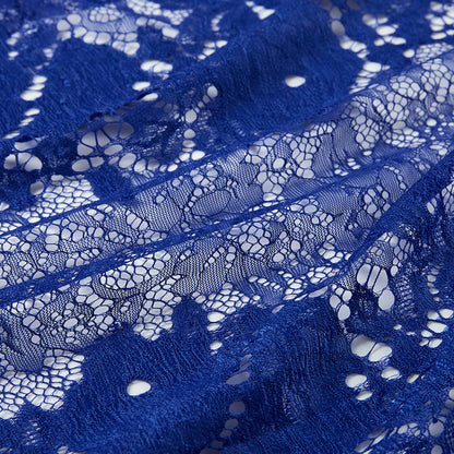 Polyester Flower Pattern Lace Fabric - Kool Fabrics