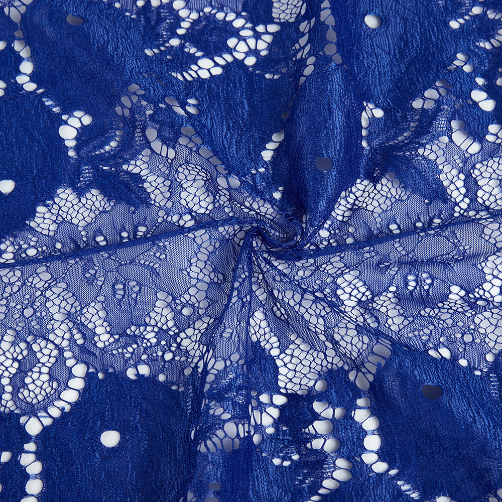 Polyester Flower Pattern Lace Fabric - Kool Fabrics