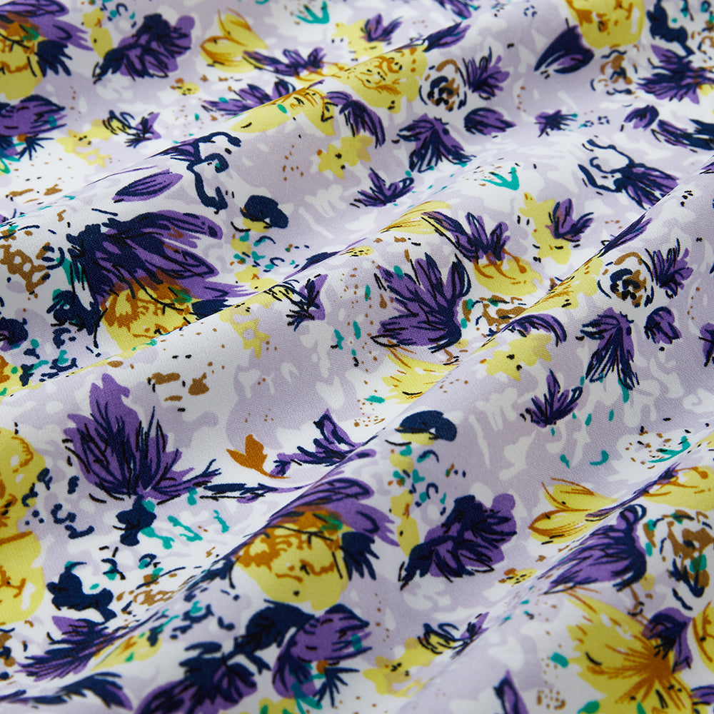 Polyester Flower Pattern-Chiffon Fabric - Kool Fabrics