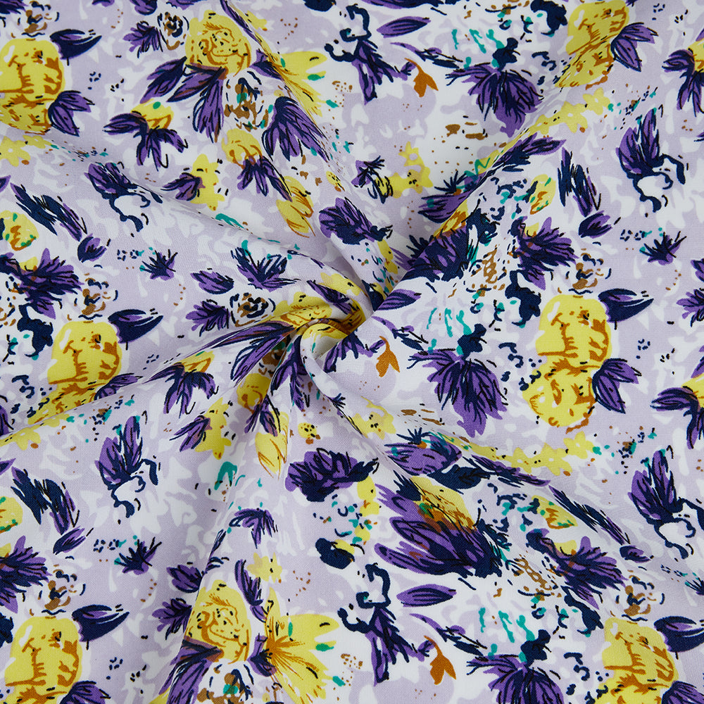 Polyester Flower Pattern-Chiffon Fabric - Kool Fabrics