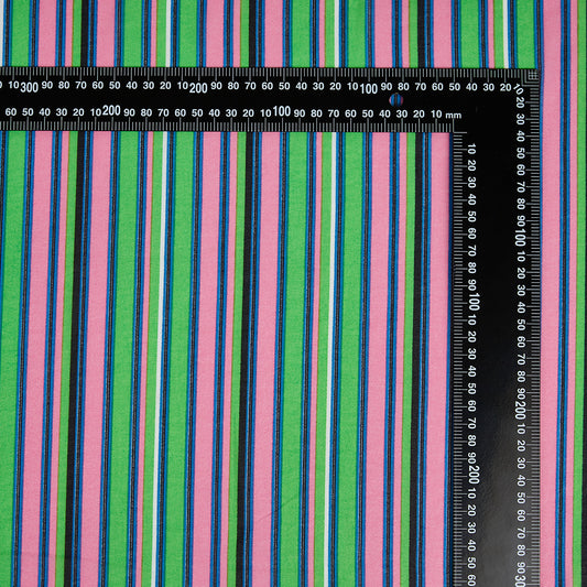 Polyester Stripes Pattern Chiffon Fabric - Kool Fabrics