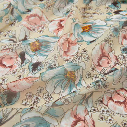 Polyester Flower Pattern Chiffon Fabric - Kool Fabrics