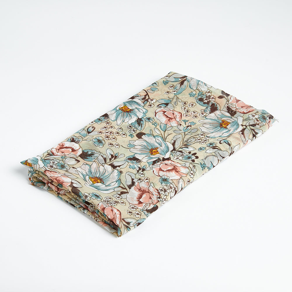 Polyester Flower Pattern Chiffon Fabric - Kool Fabrics