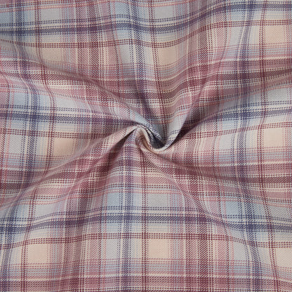 Polyester Check Pattern Twill Fabric