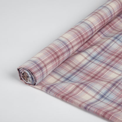 Polyester Check Pattern Twill Fabric