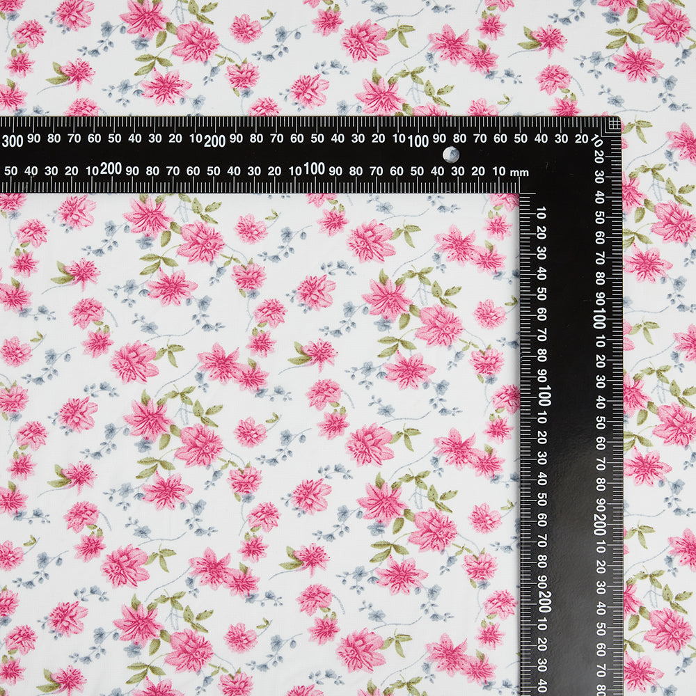 Polyester Flower Pattern Chiffon Fabric - Kool Fabrics