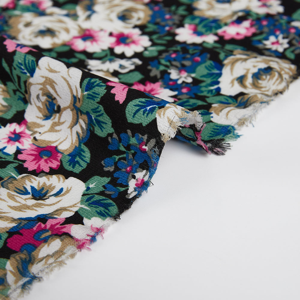 Polyester Flower Pattern Chiffon Fabric - Kool Fabrics