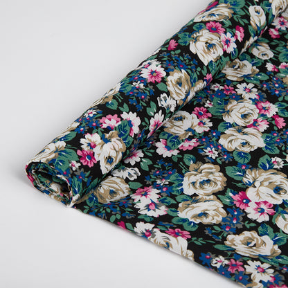 Polyester Flower Pattern Chiffon Fabric - Kool Fabrics