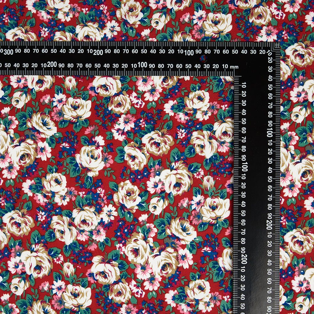 Polyester Flower Pattern Chiffon Fabric - Kool Fabrics