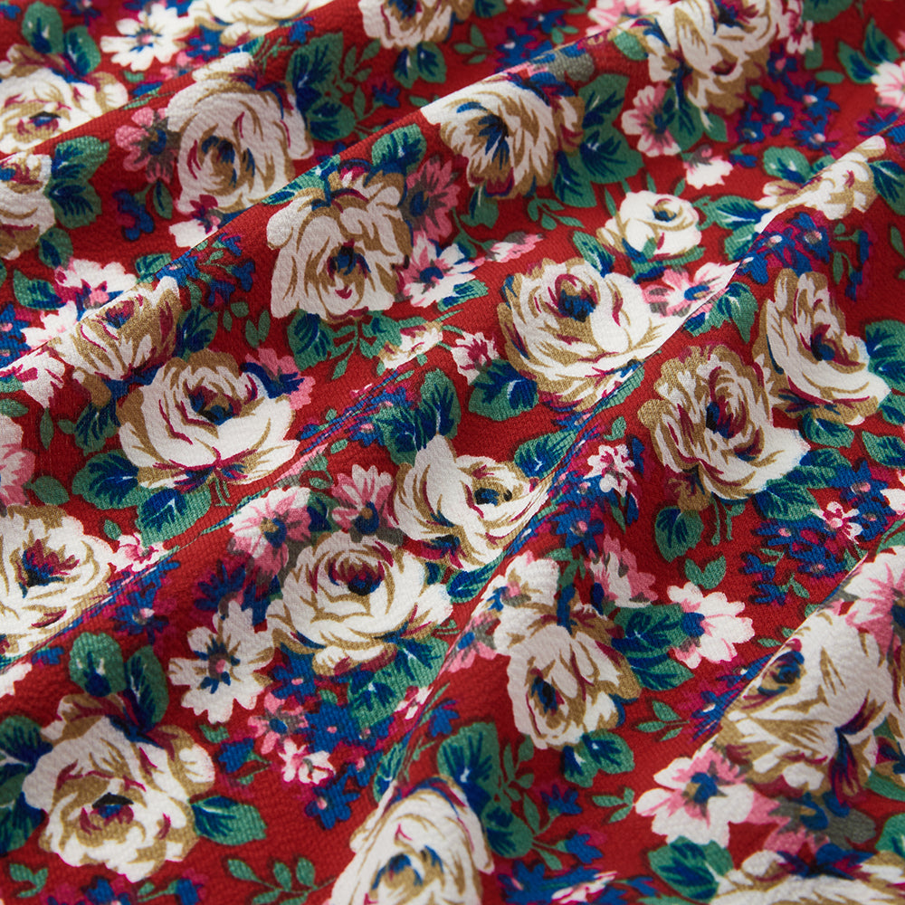 Polyester Flower Pattern Chiffon Fabric - Kool Fabrics