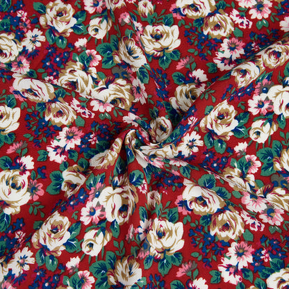 Polyester Flower Pattern Chiffon Fabric - Kool Fabrics