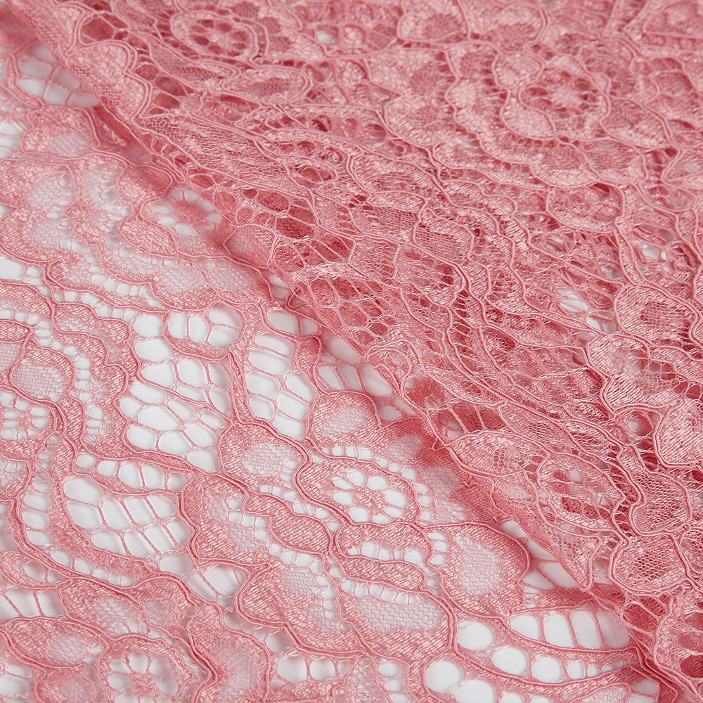 Polyester Flower Pattern Lace Fabric - Kool Fabrics