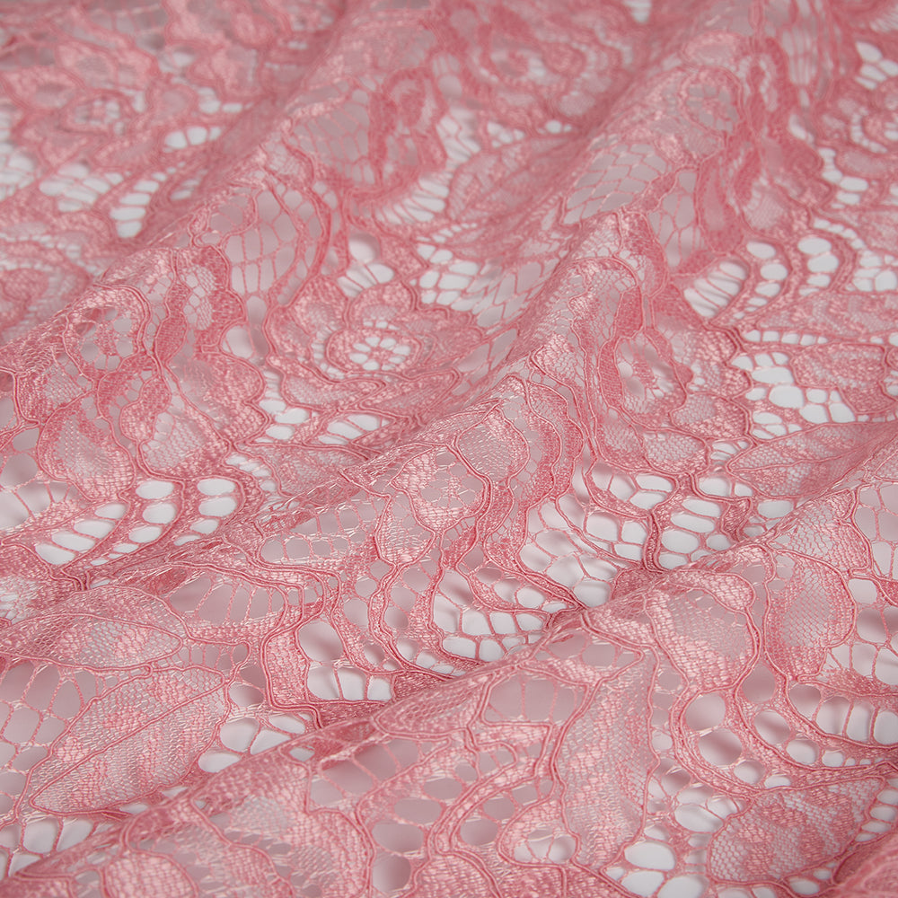 Polyester Flower Pattern Lace Fabric - Kool Fabrics