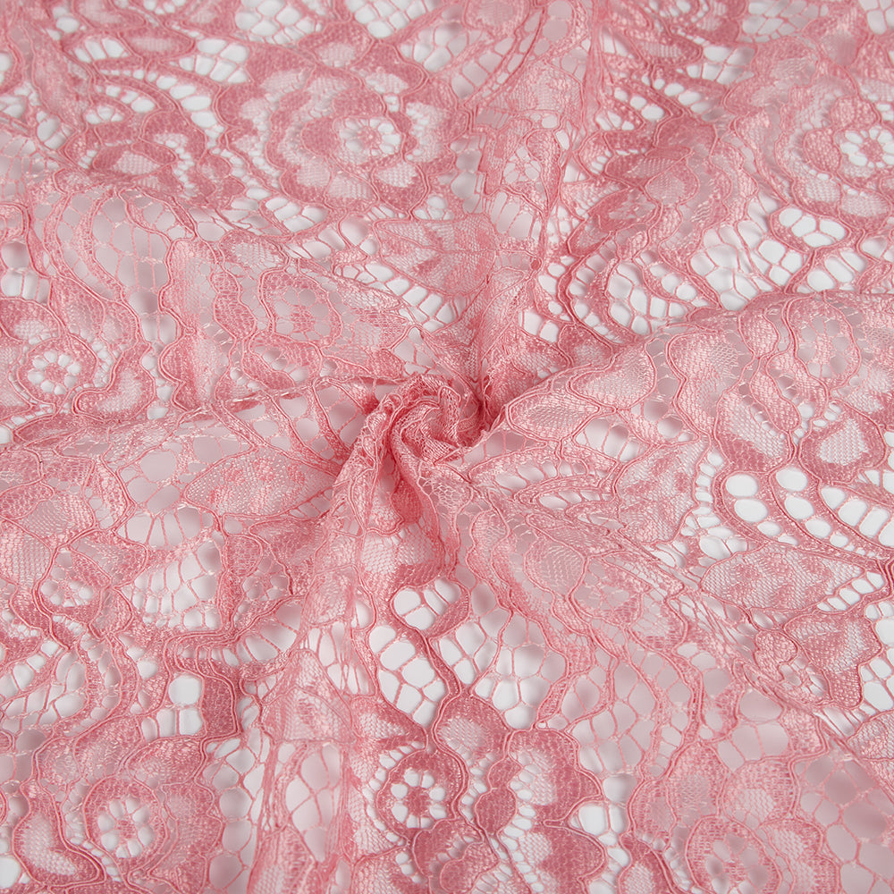 Polyester Flower Pattern Lace Fabric - Kool Fabrics