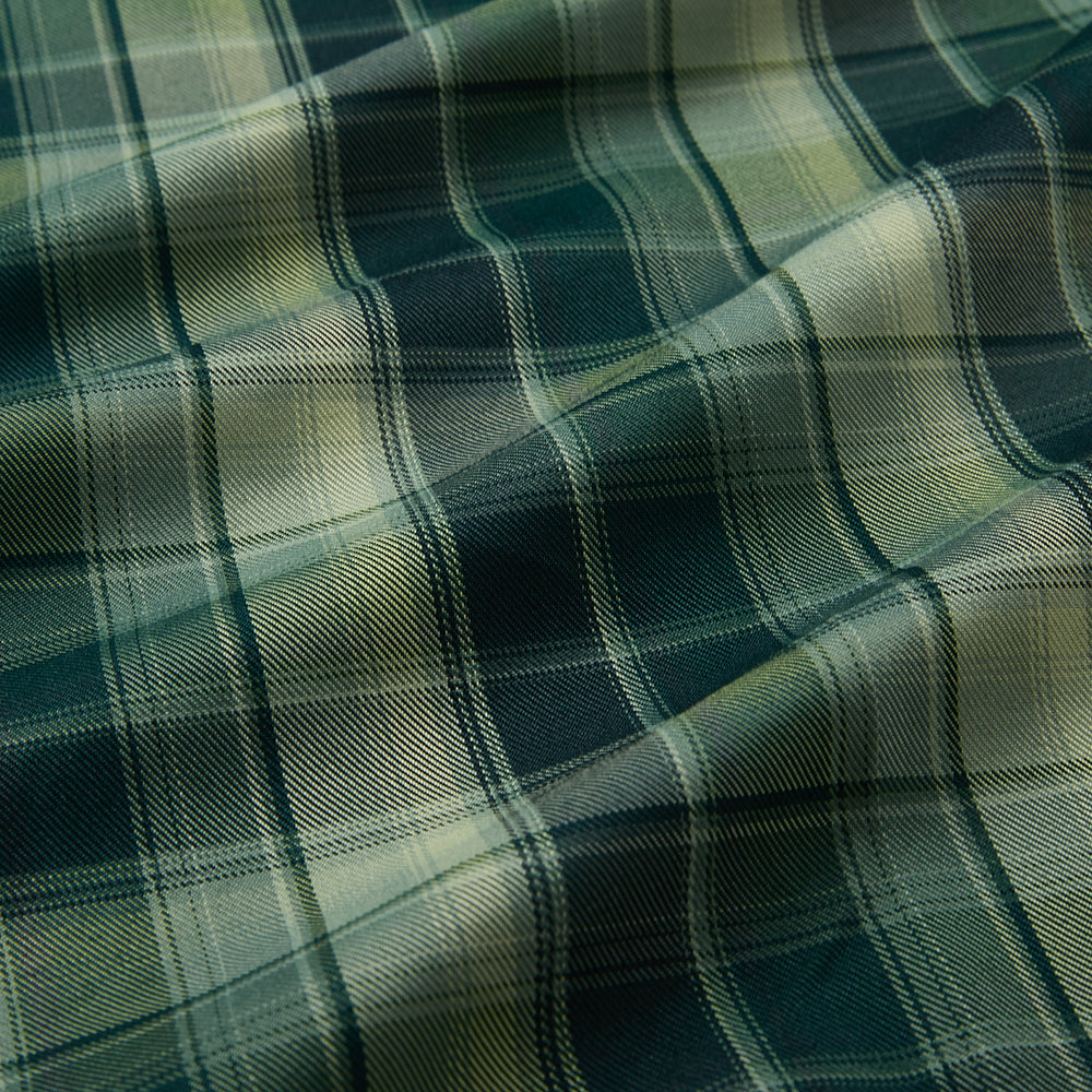 Polyester Check Pattern Twill Fabric