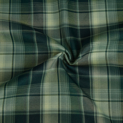 Polyester Check Pattern Twill Fabric