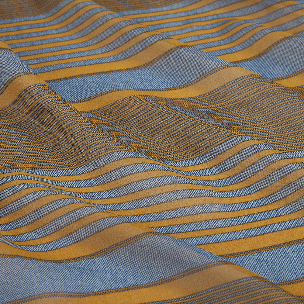 Polyester Stripes Pattern Chiffon Fabric - Kool Fabrics