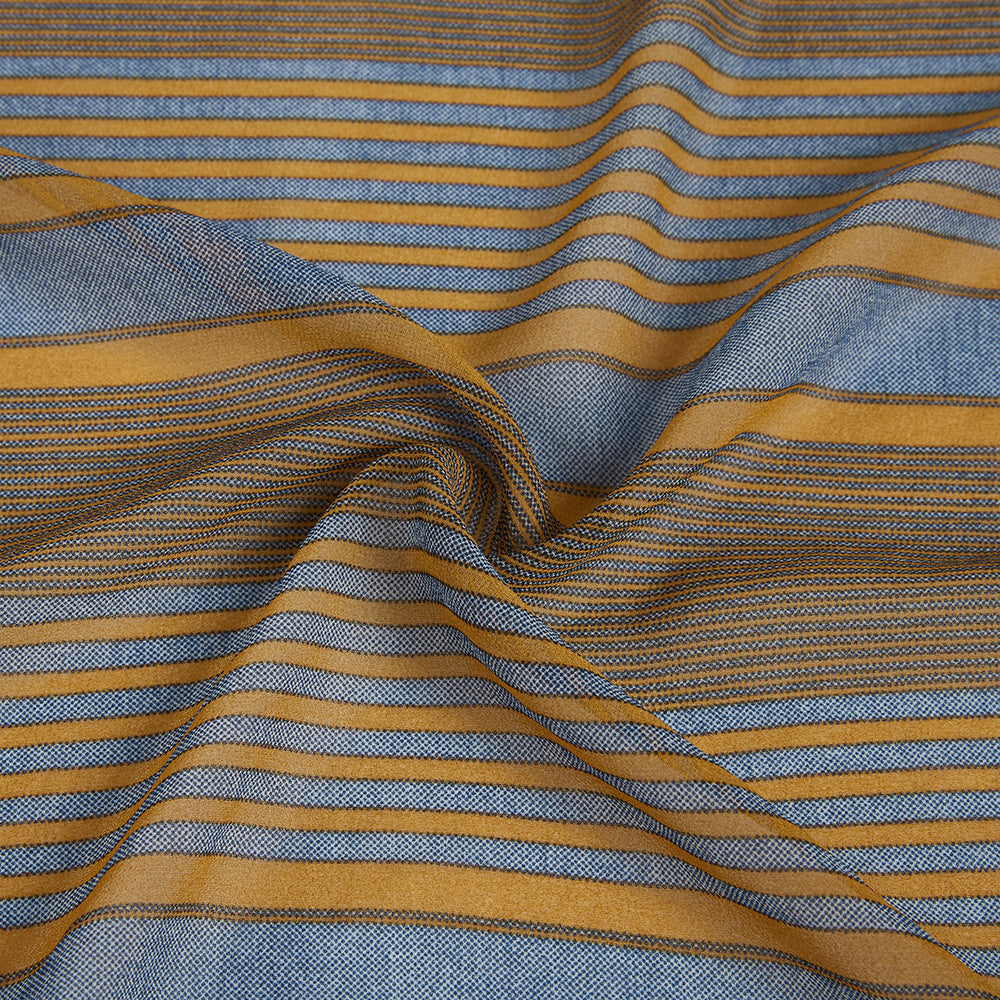 Polyester Stripes Pattern Chiffon Fabric - Kool Fabrics