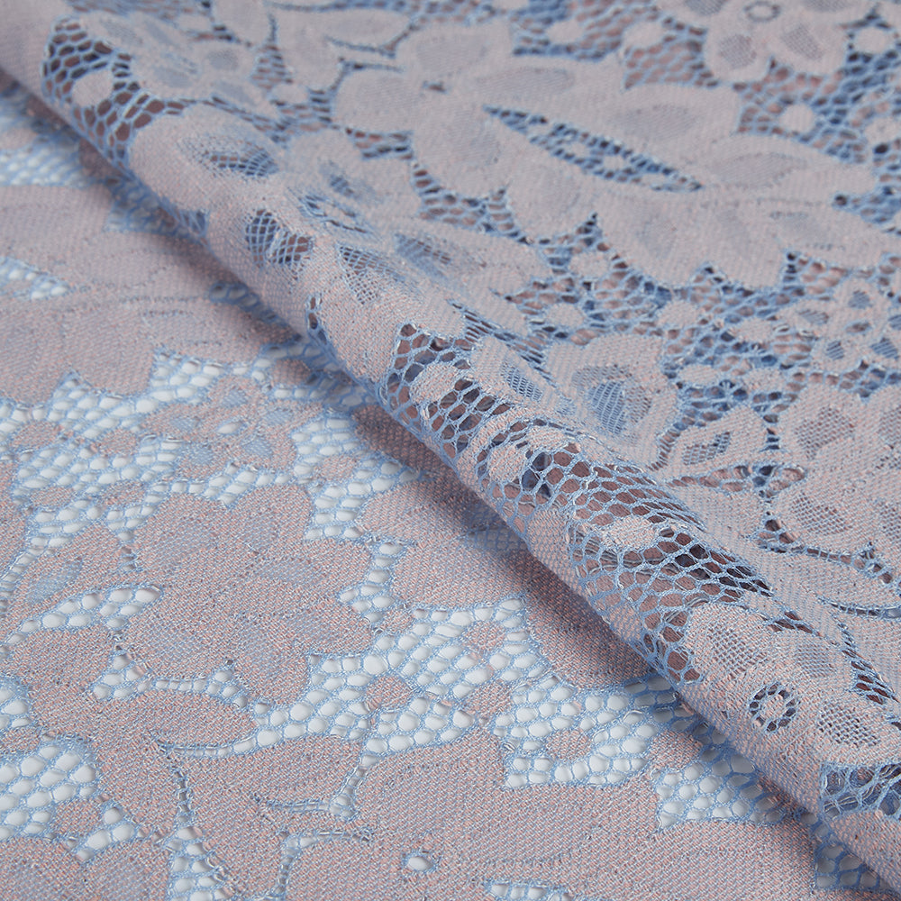 Cotton Polyester Flower Pattern Lace Fabric - Kool Fabrics