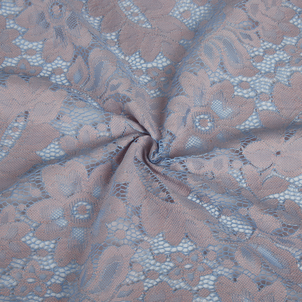 Cotton Polyester Flower Pattern Lace Fabric - Kool Fabrics