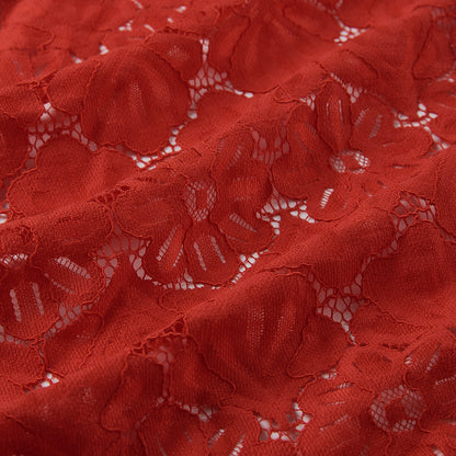 Cotton Polyester Flower Pattern Lace Fabric - Kool Fabrics