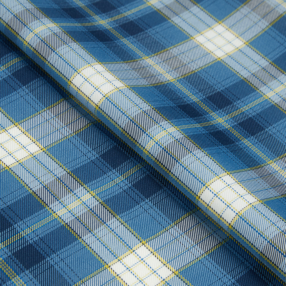 Polyester Check Pattern Twill Fabric