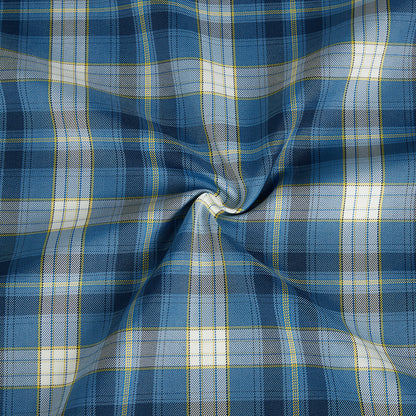 Polyester Check Pattern Twill Fabric