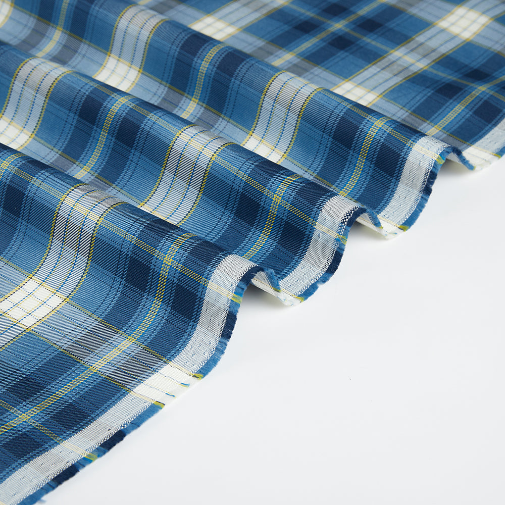 Polyester Check Pattern Twill Fabric