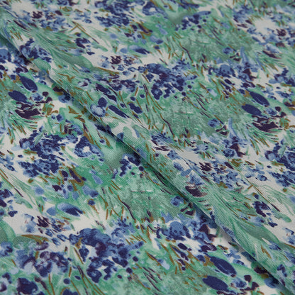 Polyester Flower Pattern Chiffon Fabric - Kool Fabrics