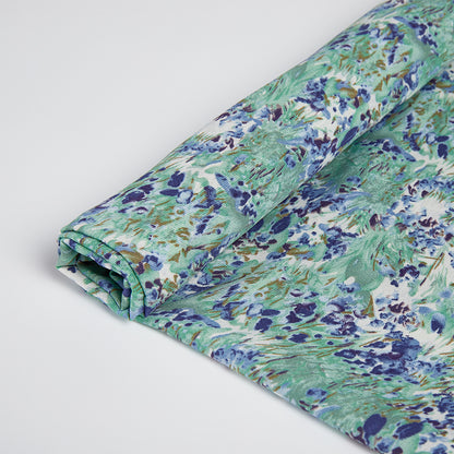 Polyester Flower Pattern Chiffon Fabric - Kool Fabrics