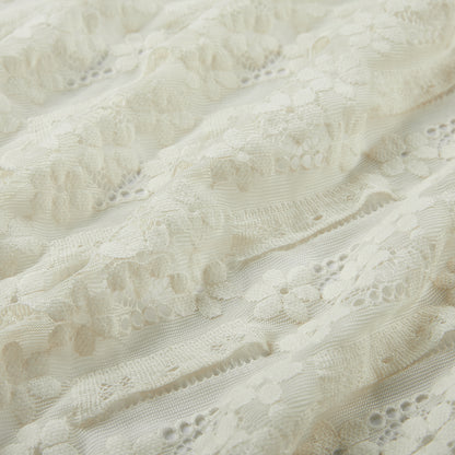 Polyester Flower Pattern Lace Fabric - Kool Fabrics