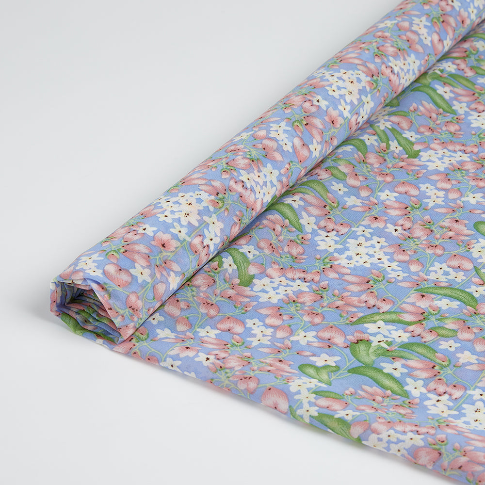 Polyester Flower Pattern Chiffon Fabric - Kool Fabrics