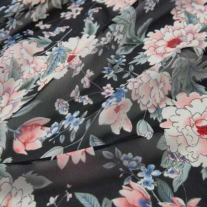 Polyester Flower Pattern Chiffon Fabric - Kool Fabrics