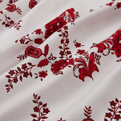 Polyester Flower Pattern Printed Fabric - Kool Fabrics