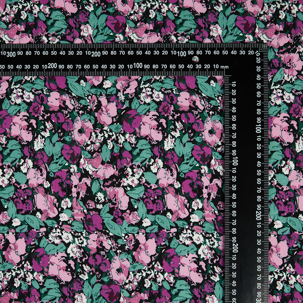 Polyester Flower Pattern Chiffon Fabric - Kool Fabrics