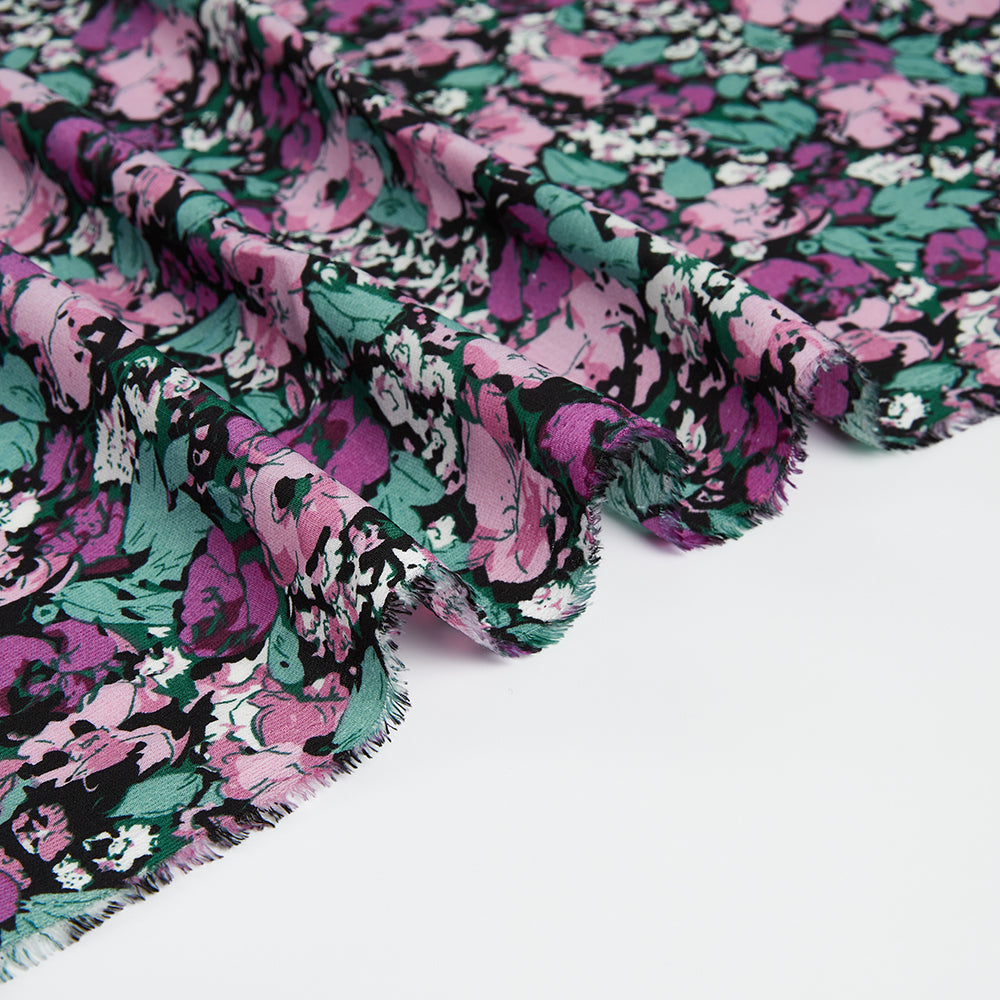 Polyester Flower Pattern Chiffon Fabric - Kool Fabrics