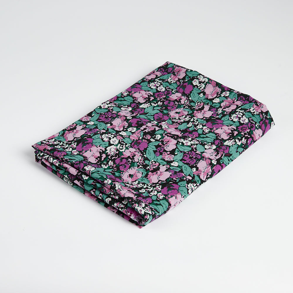 Polyester Flower Pattern Chiffon Fabric - Kool Fabrics