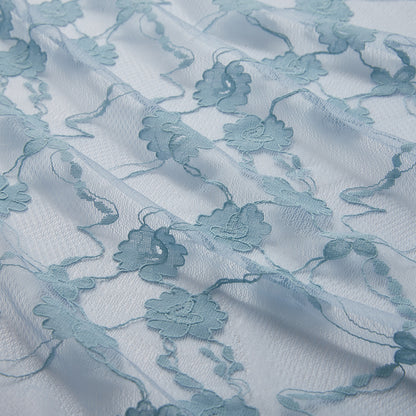 Polyester Flower Pattern Lace Fabric - Kool Fabrics