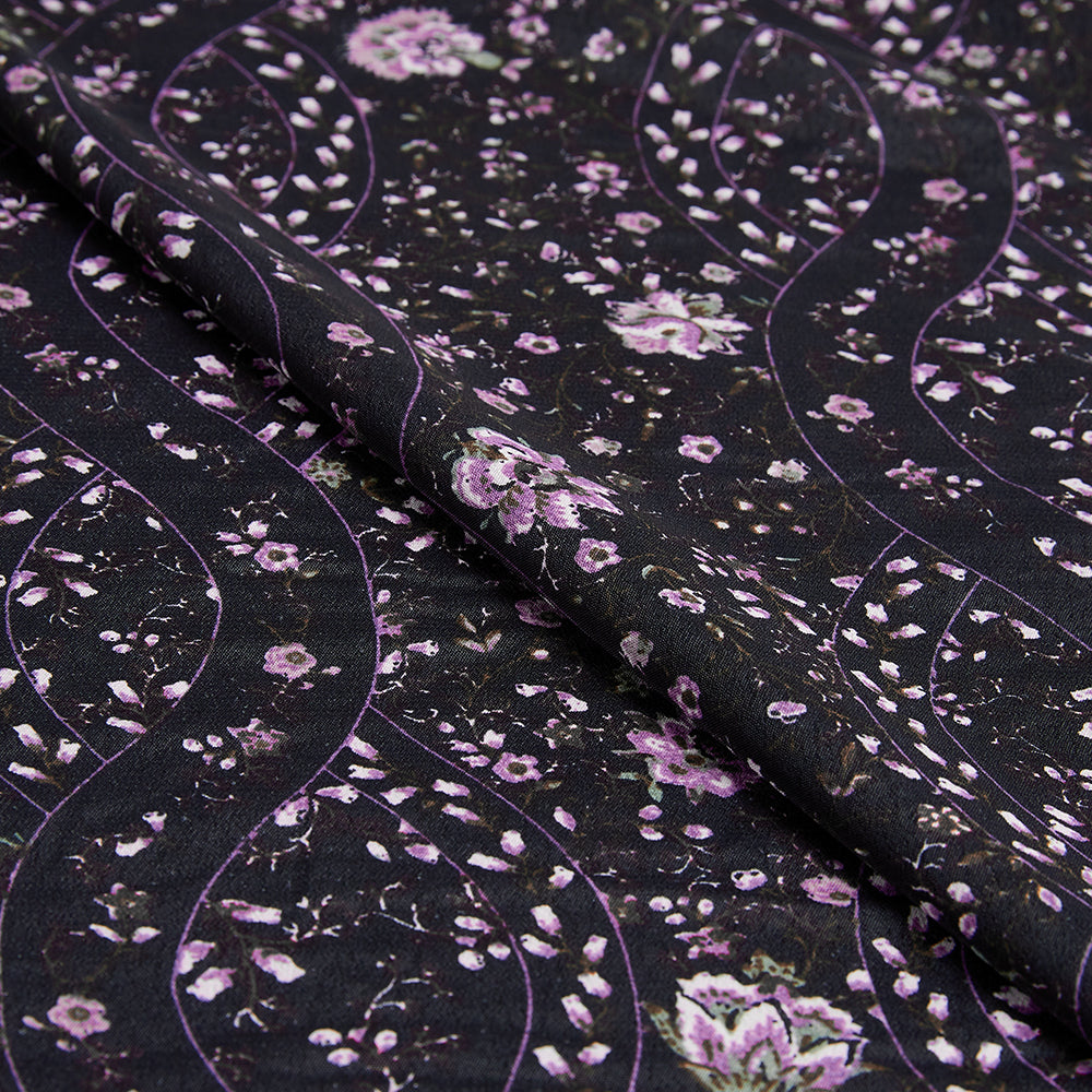 Polyester Flower Pattern Chiffon Fabric - Kool Fabrics