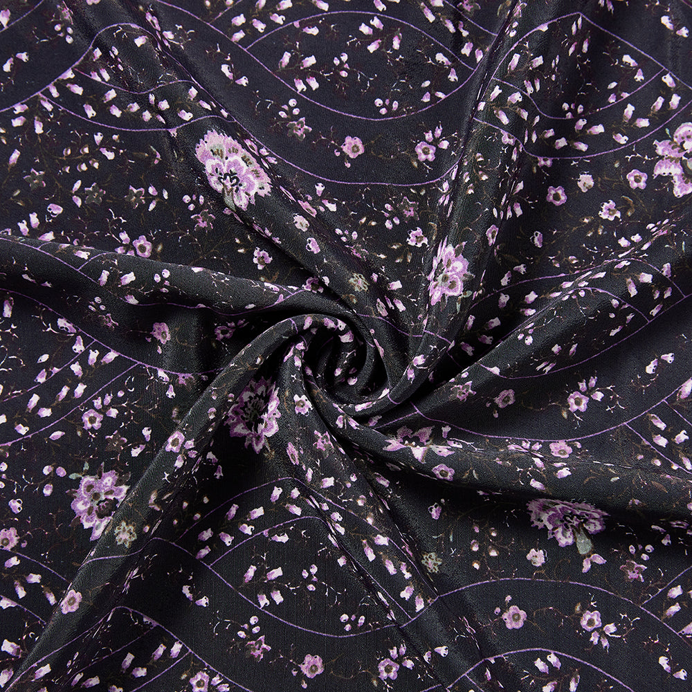 Polyester Flower Pattern Chiffon Fabric - Kool Fabrics