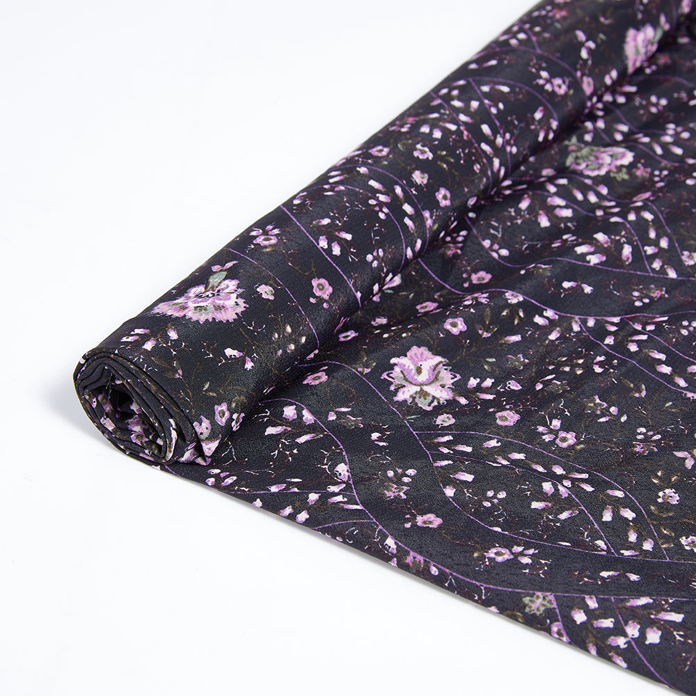 Polyester Flower Pattern Chiffon Fabric - Kool Fabrics