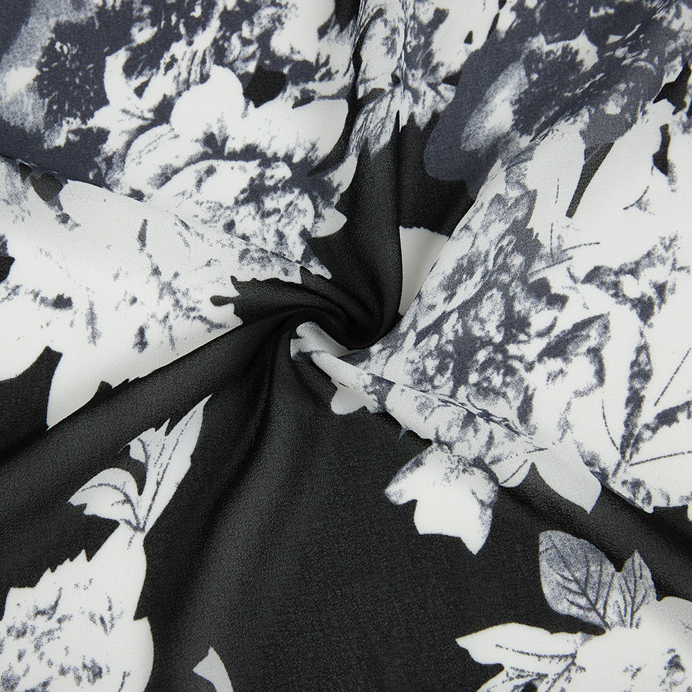 Polyester Flower Pattern Chiffon Fabric - Kool Fabrics