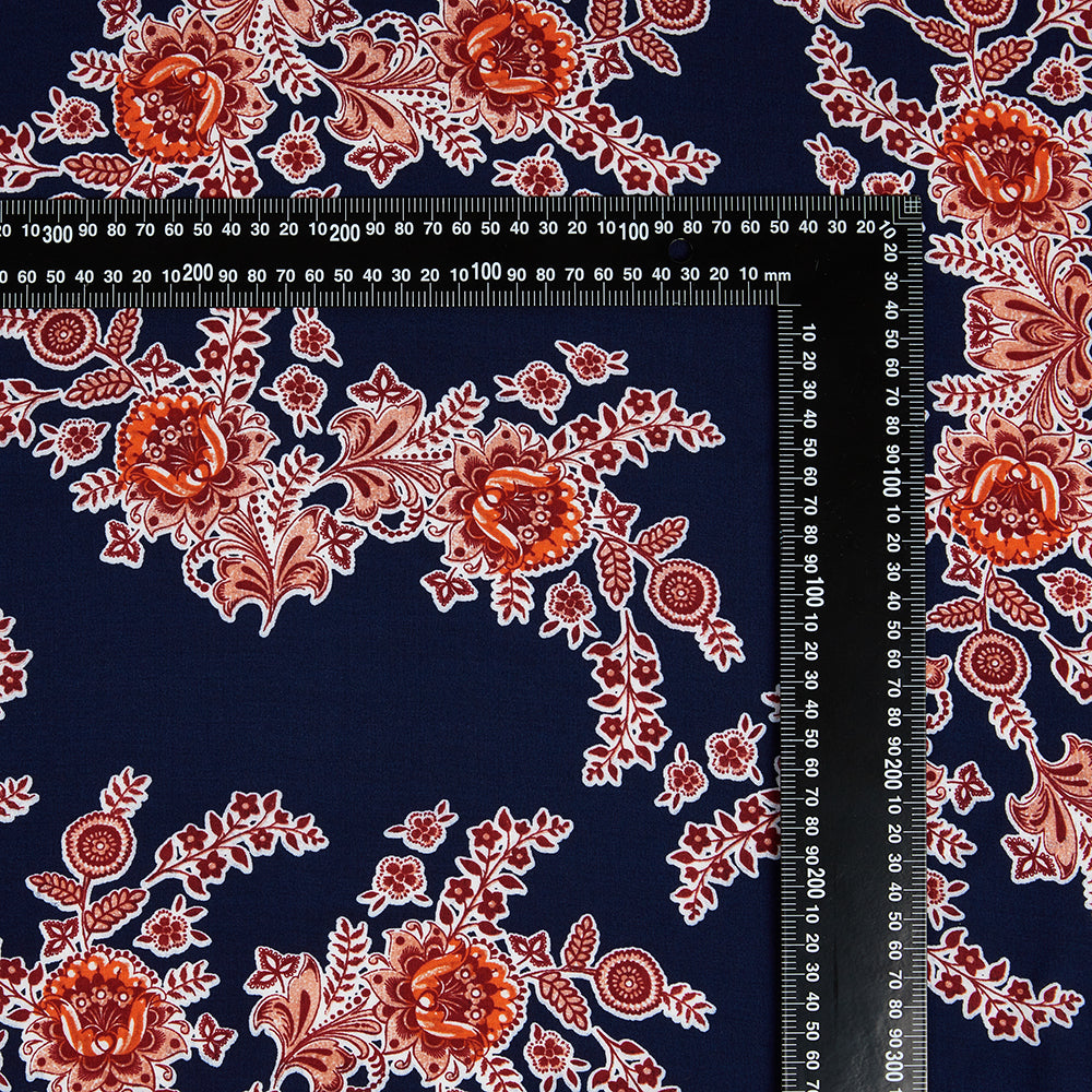 Rayon Flower Pattern Printed Fabric - Kool Fabrics