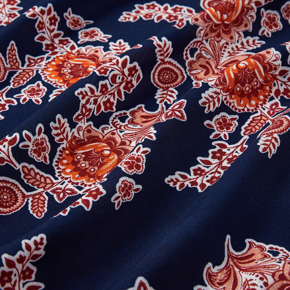 Rayon Flower Pattern Printed Fabric - Kool Fabrics