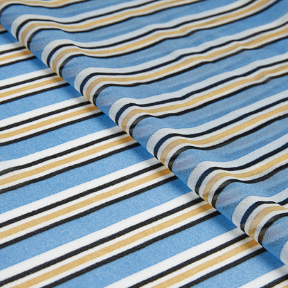 Polyester Stripes Pattern Chiffon Fabric - Kool Fabrics