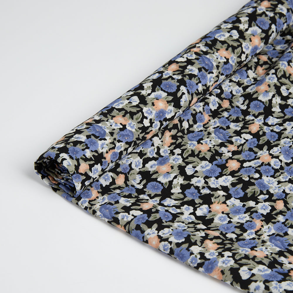 Polyester Flower Pattern Printed Fabric - Kool Fabrics