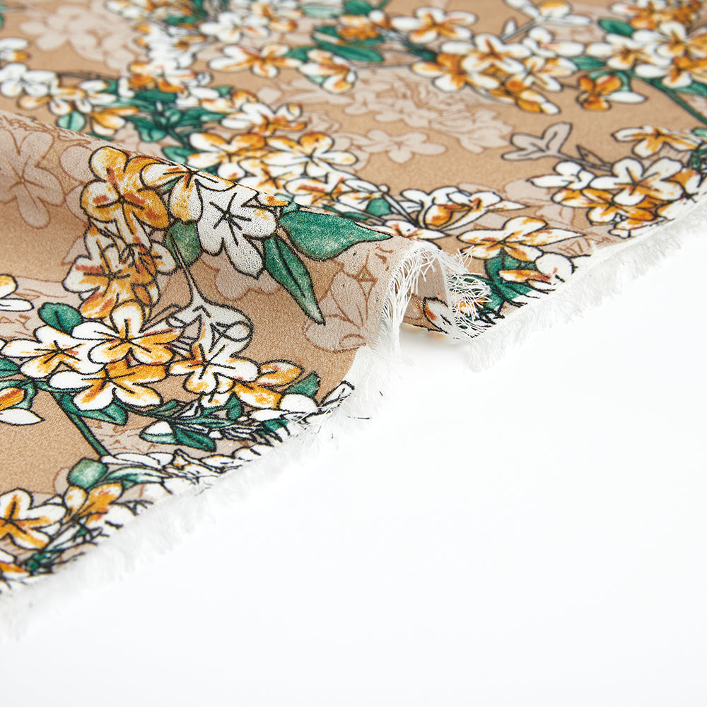 Polyester Flower Pattern Chiffon Fabric - Kool Fabrics