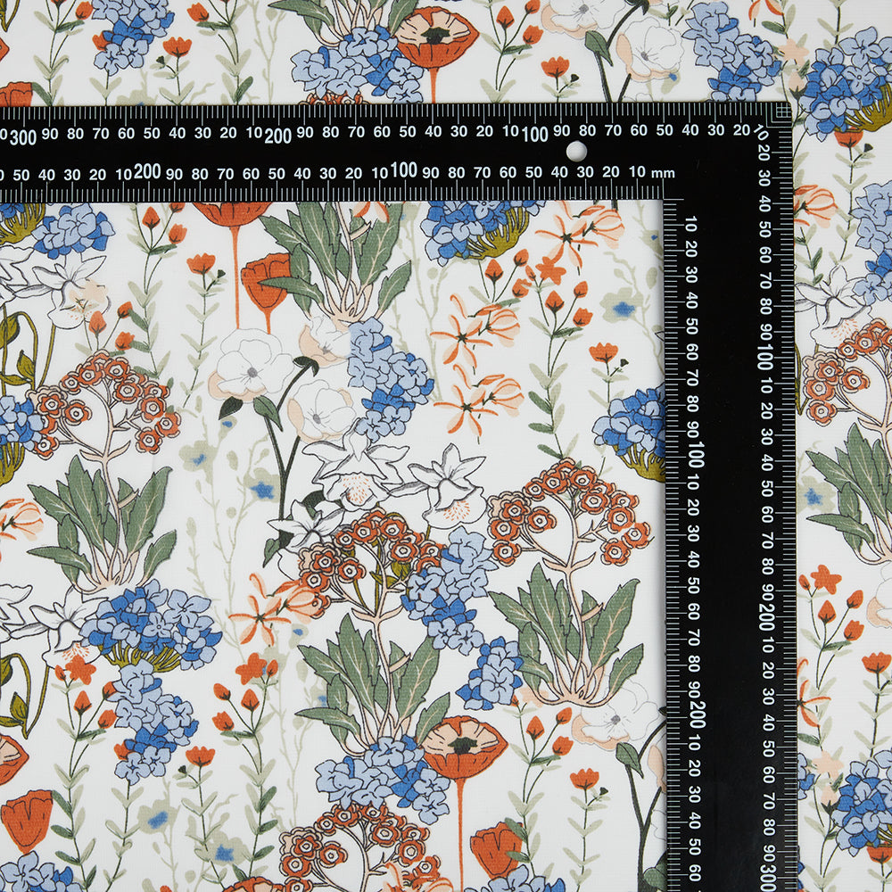 Polyester Flower Pattern Chiffon Fabric - Kool Fabrics