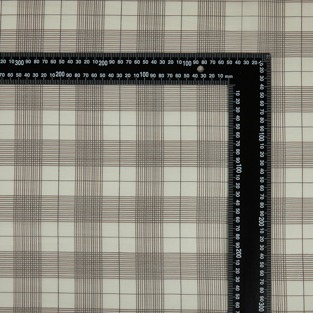 Polyester Check Pattern Printed Fabric