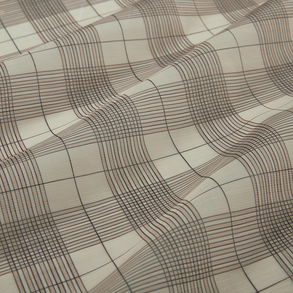 Polyester Check Pattern Printed Fabric